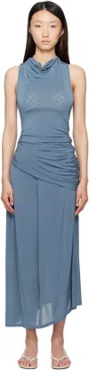 Paloma Wool Blue Lech Midi Dress In Blue