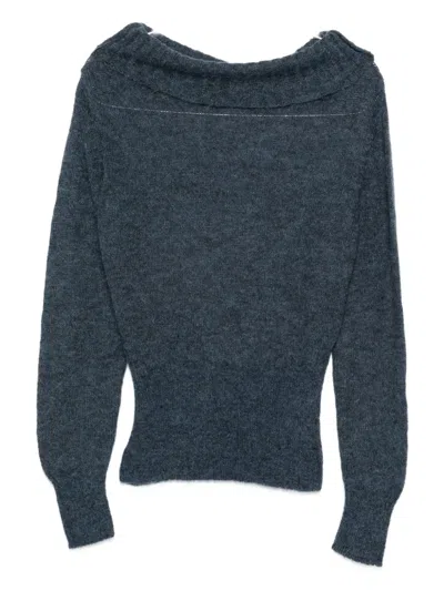 Paloma Wool Boat-neck Sweater In Blue