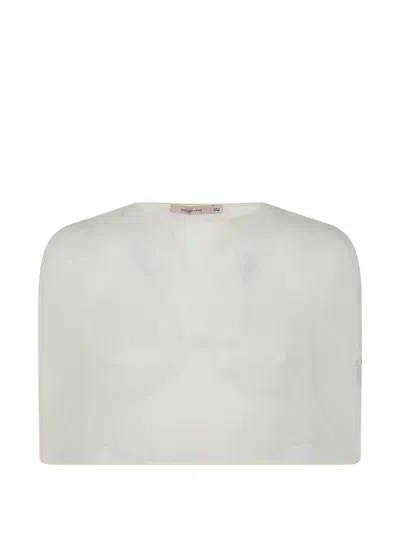 Paloma Wool Boldo Cotton Cape Top In White