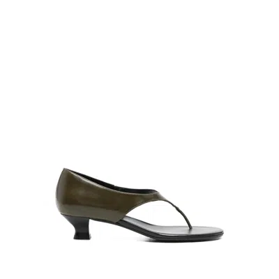 Paloma Wool Isabella Leather Sandals In Green