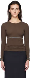 Paloma Wool Brown Bamboo T-shirt In 326 Brown