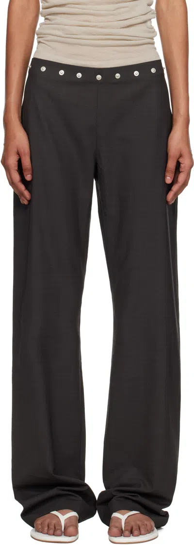 Paloma Wool Brown Dain Snaps Trousers