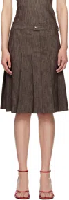 Paloma Wool Brown Lai Midi Skirt In Brown