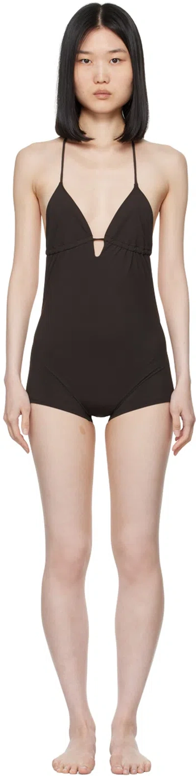 Paloma Wool Brown Norimaki One-piece In 326 Brown