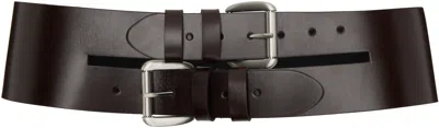 Paloma Wool Brown Penelope Belt In Black