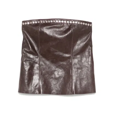 PALOMA WOOL BROWN SKIRTS