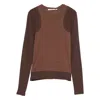 Paloma Wool Sombrita Colorblock Organic Cotton Jersey T-shirt In Brown