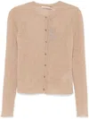 Paloma Wool Bitter Alone Gardigan Woman Light Brown In Mohair In Brown