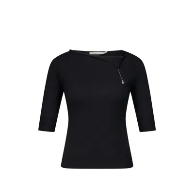 Paloma Wool Cain Chain-detail Top In Black
