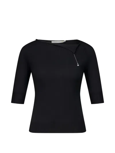 Paloma Wool Cain Chain-detail Top In Black