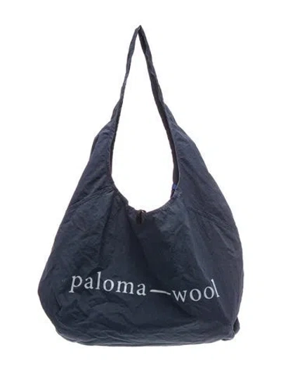 Pre-owned Paloma Wool Canvas Shoulder Bag In Blue