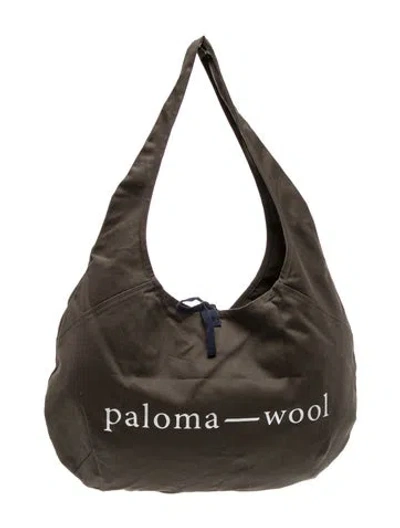 Pre-owned Paloma Wool Canvas Shoulder Bag In Green
