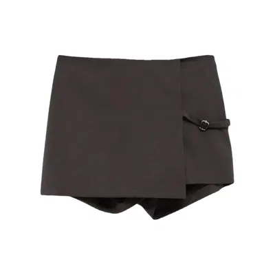 Paloma Wool Chic Wool Mini Skirt In Brown