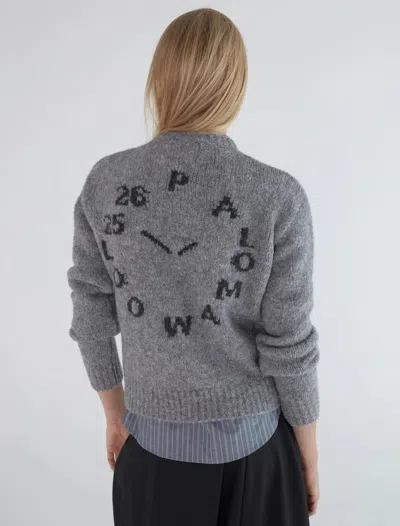 Paloma Wool Clock Sweater Woman Grey In Gray