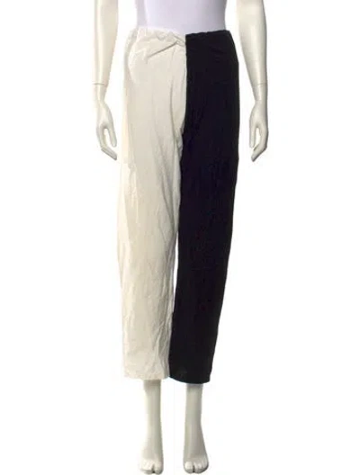 Pre-owned Paloma Wool Colorblock Pattern Wide Leg Pants In Neutral
