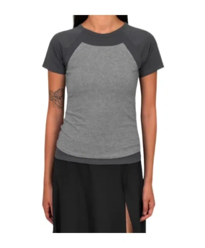 Paloma Wool Colorblock Short-sleeved T-shirt In Gray