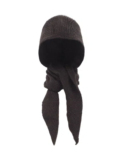 Paloma Wool 'coucou' Knit Balaclava In Brown