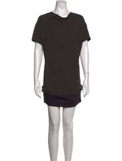 Pre-owned Paloma Wool Cowl Neck Mini Dress In Grey