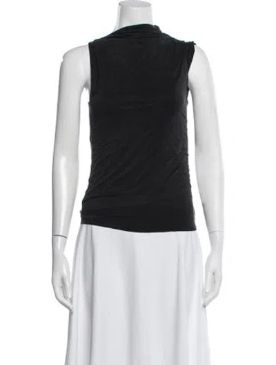 Pre-owned Paloma Wool Cowl Neck Sleeveless Top In Black