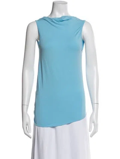 Pre-owned Paloma Wool Cowl Neck Sleeveless Top In Blue