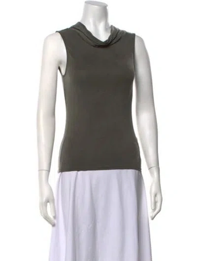 Pre-owned Paloma Wool Cowl Neck Sleeveless Top In Brown