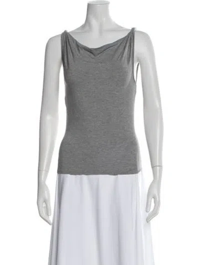 Pre-owned Paloma Wool Cowl Neck Sleeveless Top In Gray