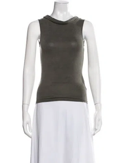 Pre-owned Paloma Wool Cowl Neck Sleeveless Top In Grey