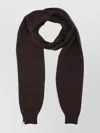Paloma Wool Cozy Knit Scarf Ribbed Cuffs In Brown