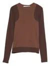 Paloma Wool Sombrita Colorblock Organic Cotton Jersey T-shirt In Brown