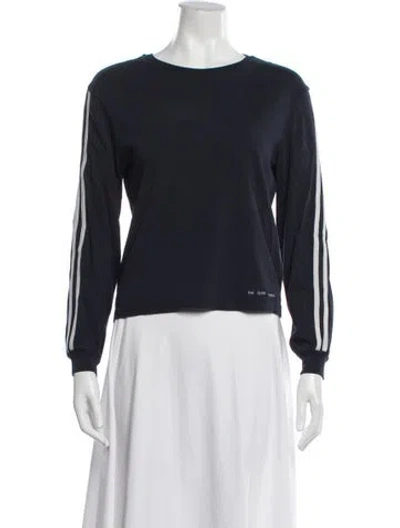 Pre-owned Paloma Wool Crew Neck Long Sleeve Top In Blue