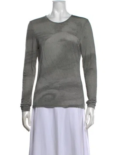 Pre-owned Paloma Wool Crew Neck Long Sleeve Top In Green