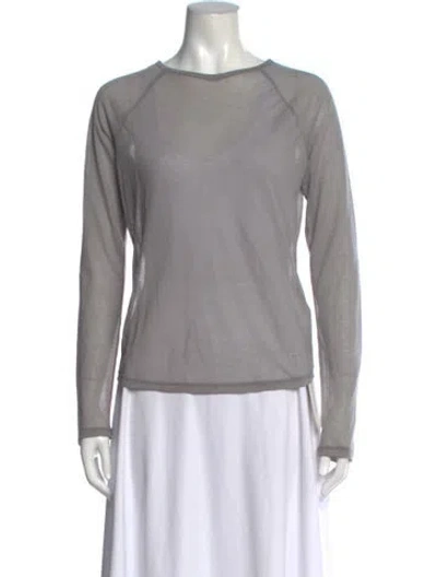 Pre-owned Paloma Wool Crew Neck Long Sleeve Top W/ Tags In Gray