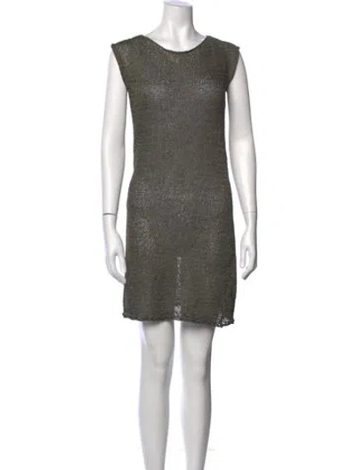 Pre-owned Paloma Wool Crew Neck Mini Dress W/ Tags In Green