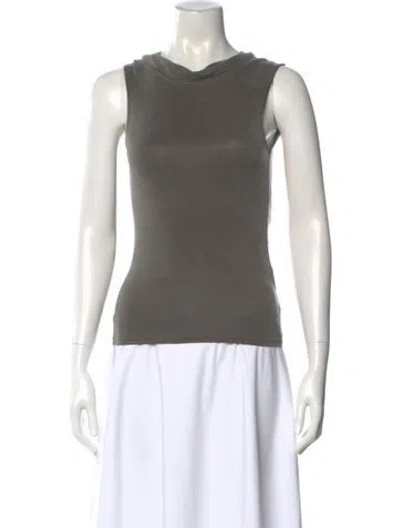 Pre-owned Paloma Wool Crew Neck Sleeveless Top In Gray