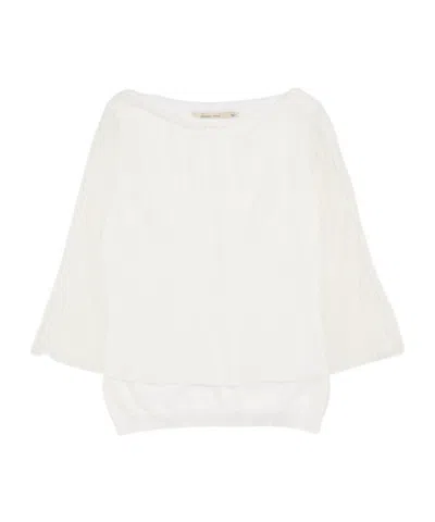Paloma Wool Crew Neck Top In White