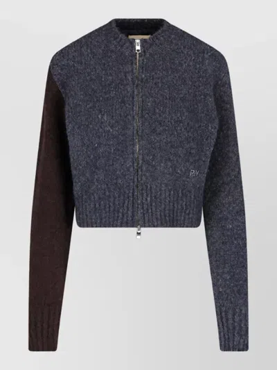 Paloma Wool Crewneck Fitted Jacket In Blue