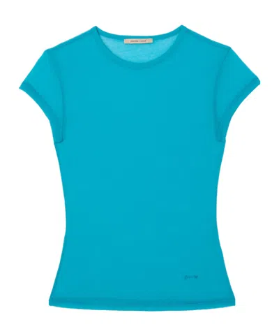 Paloma Wool Crew-neck Short-sleeve T-shirt In Blue