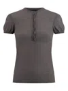 Paloma Wool Don Buttoned T-shirt In Gray
