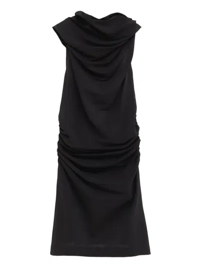 Paloma Wool Draped Halterneck Top In Black
