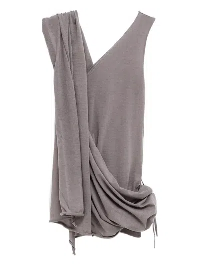 Paloma Wool Draped Vj1609 Top In Gray