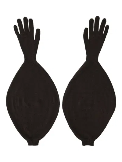 Paloma Wool Drawstring-fastening Gloves In Black
