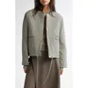 Paloma Wool Khaki Ebner Reversible Down Jacket In Ecru