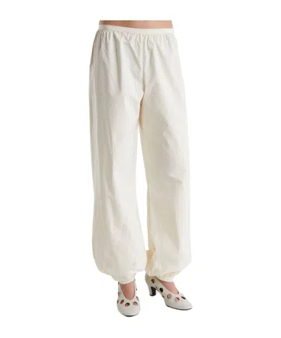 Paloma Wool Elastic Waist Casual Pants In White