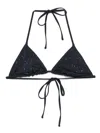 Paloma Wool Embellished Bikini Top In Black