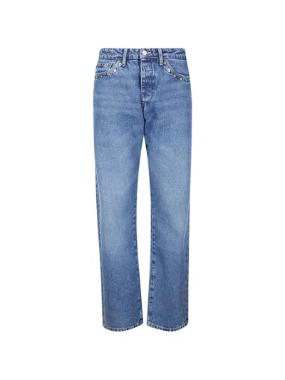 Paloma Wool Embellished Crowd Jeans In Blue