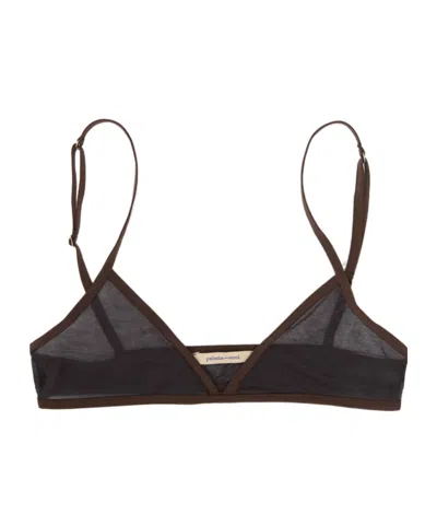 Paloma Wool Esco Sheer Triangle Bralette In Black