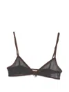 Paloma Wool Esco Triangle-cup Adjustable-strap Top In Black