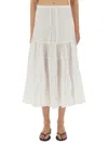 Paloma Wool Etoile" Long Skirt In White