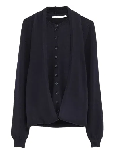 PALOMA WOOL "FAVI" CARDIGAN,VJ1808 135 NAVY