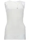 Paloma Wool Fitted Sleeveless Top In Smooth Mako Cotton In White